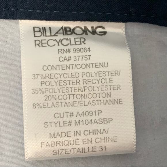 Billabong Recycler Bombora Lowtide Board Shorts 31 Beach Pool Vacation Summer - Picture 8 of 13